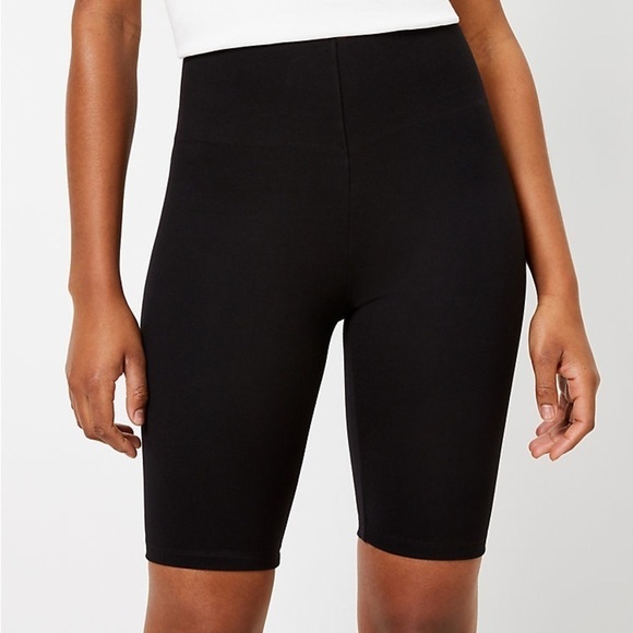 LOFT Sculpt Black Bike Shorts Size Small NWT - Picture 2 of 6